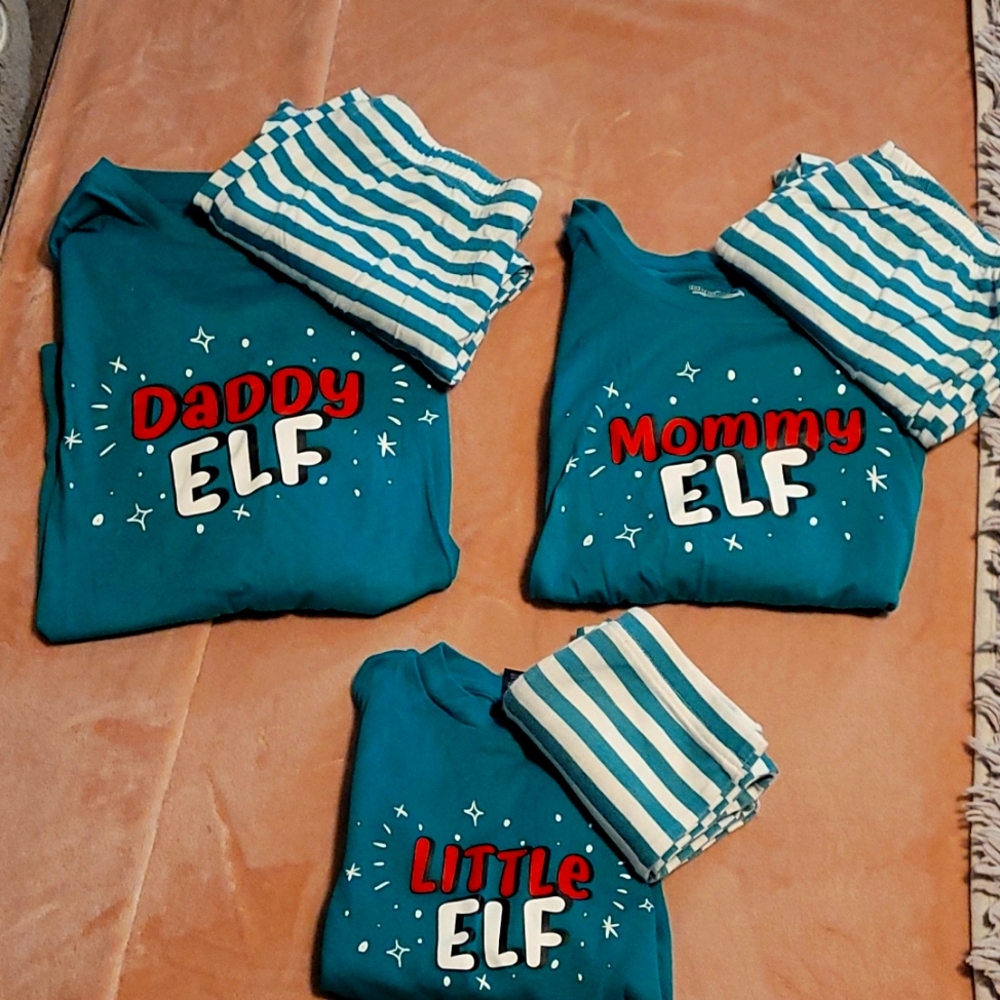 ELF family Christmas PJs